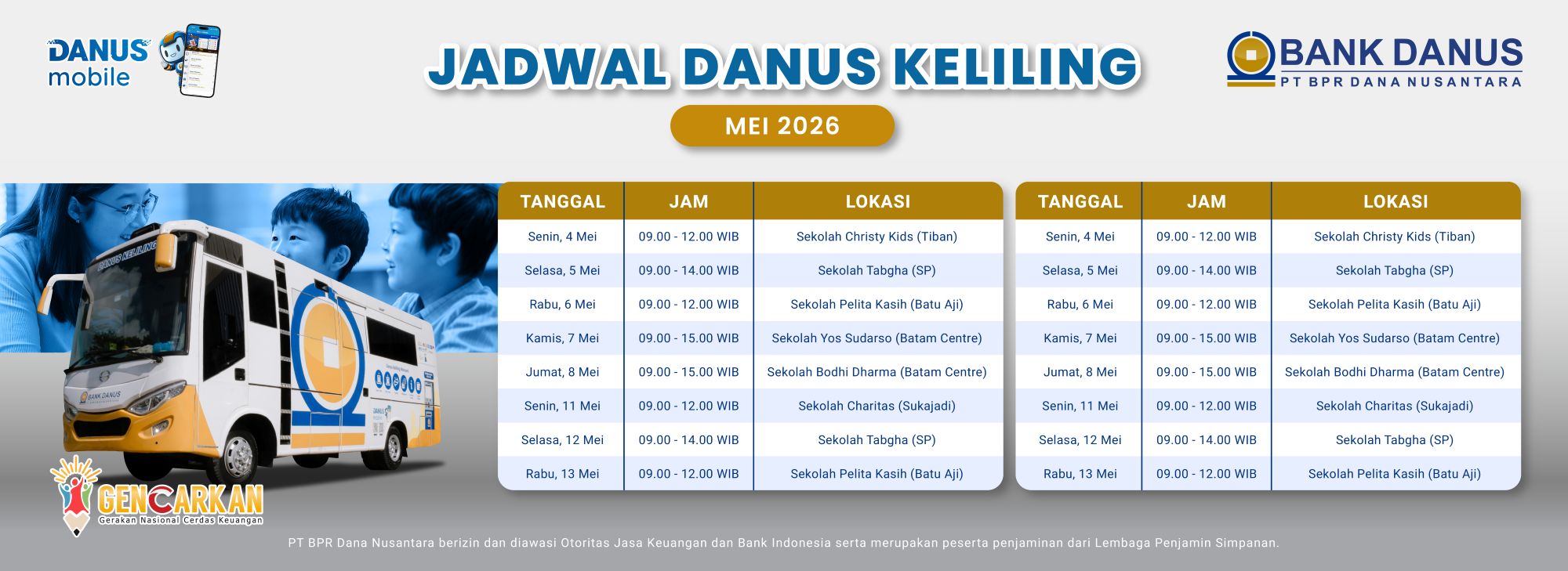Danus Keliling Mei 2026